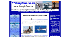 Desktop Screenshot of fishinginfo.co.za