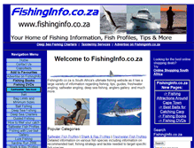 Tablet Screenshot of fishinginfo.co.za